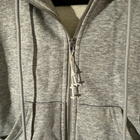 Adam Sellman Sport - Grey Cropped Zip Hoodie - Small - Picture 3 of 6